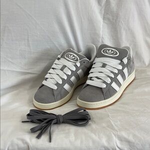 adidas Gray and White Sneakers